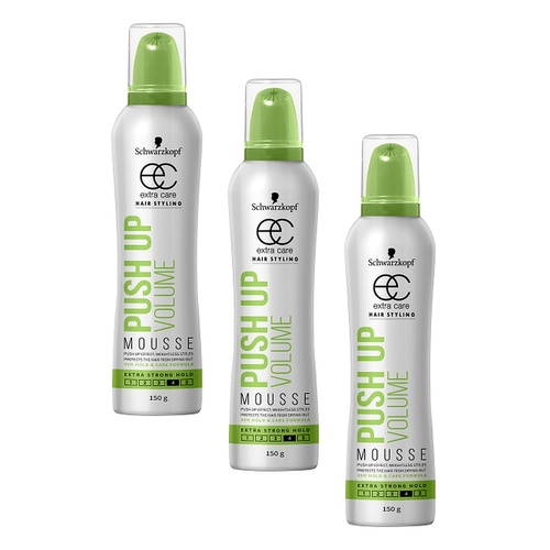 Schwarzkopf Extra Care Push Up Volume Mousse 150g Pack of 3