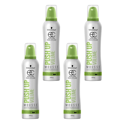 Schwarzkopf Extra Care Push Up Volume Mousse 150g Pack of 4