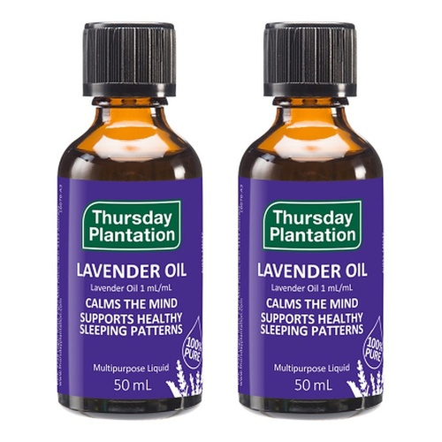 Thursday Plantation Lavender Oil 50mL Pack of 2