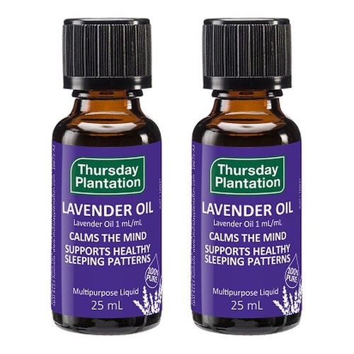 Thursday Plantation Lavender Oil Calms the Mind 25mL Pack of 2