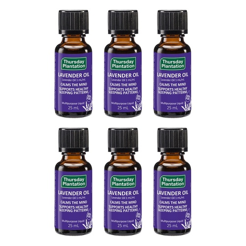 Thursday Plantation Lavender Oil Calms the Mind 25mL Pack of 6