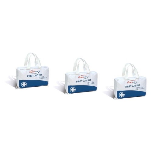 SurgiPack 123 First Aid Kit Premium Medium Pack of 3