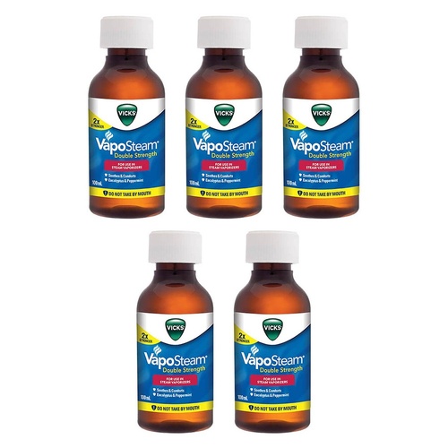 Vicks VapoSteam Double Strength 100mL Pack of 5