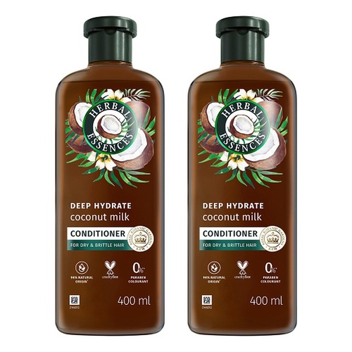 Herbal Essences bio:renew Deep Hydrate Conditioner with Coconut Milk Pack of 2