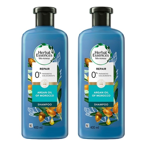 Herbal Essences bio:renew Argan Oil of Morocco Repair Shampoo 400mL Pack of 2