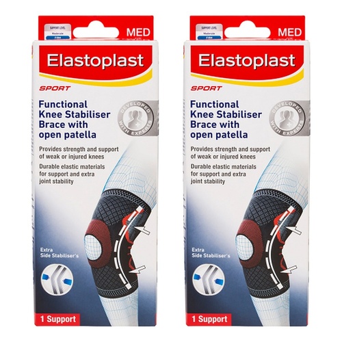 Elastoplast Sport Functional Knee Brace Medium Pack of 2