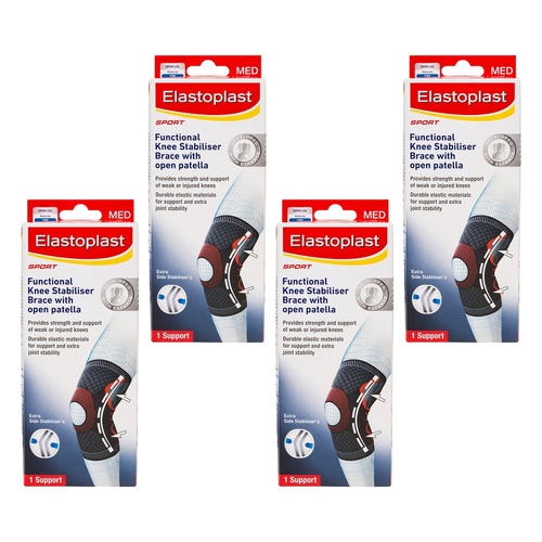 Elastoplast Sport Functional Knee Brace Medium Pack of 4