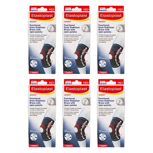 Elastoplast Sport Functional Knee Brace Medium Pack of 6
