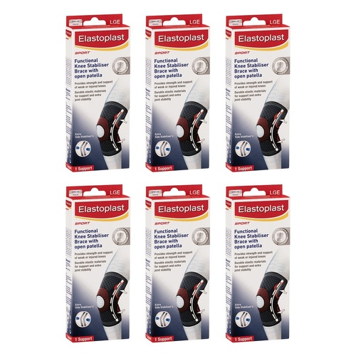 Elastoplast Sport Functional Knee Brace Large Pack of 6