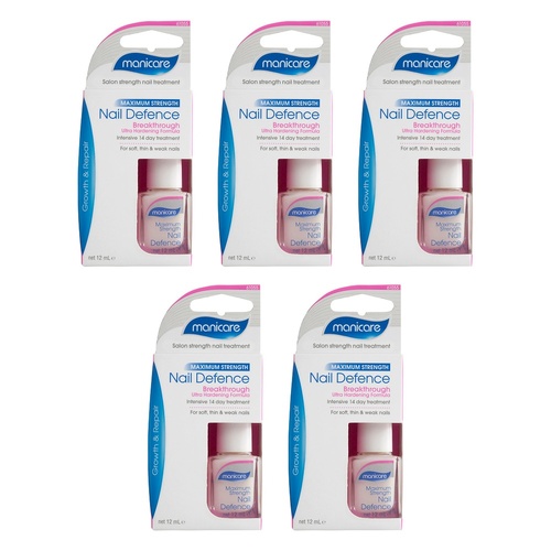 Manicare Maximum Strength Nail Defence 14 Day Treatment x 3 Bundle of 5