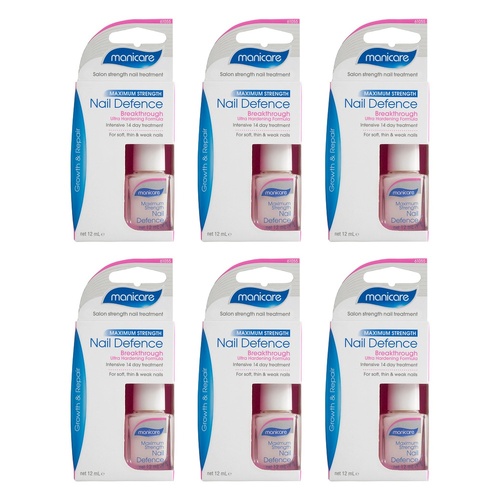 Manicare Maximum Strength Nail Defence 14 Day Treatment x 3 Bundle of 6