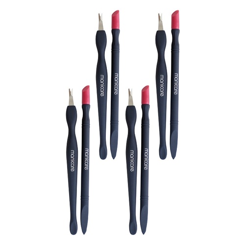 Manicare Cuticle Trimmer with Cut Pusher x 3 Bundle of 4
