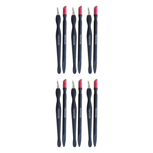 Manicare Cuticle Trimmer with Cut Pusher x 3 Bundle of 6