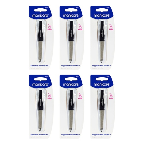 Manicare Sapphire Nail File No. 1 x 3 Bundle of 6