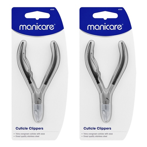 Manicare Cuticle Clippers with Side Spring x 3 Bundle of 2