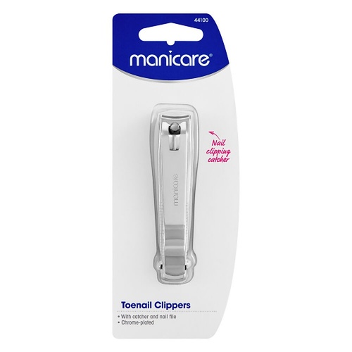Manicare Toenail Clippers With Catcher and Nail File x 3