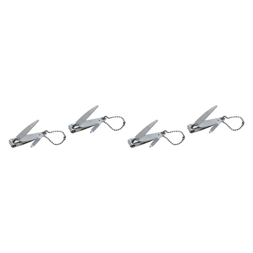 Manicare Nail Clipper with File & Keychain x 3 Bundle of 4