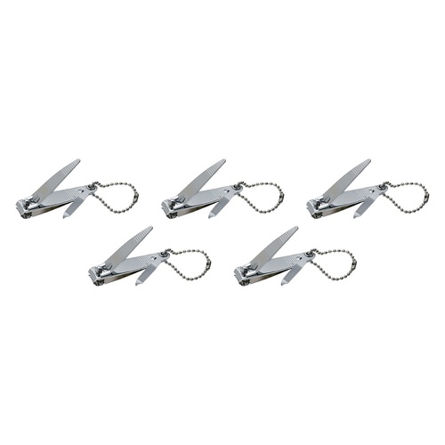 Manicare Nail Clipper with File & Keychain x 3 Bundle of 5