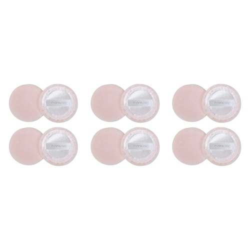 Manicare Puff Compact Velour 2 Pack x 3 Bundle of 6