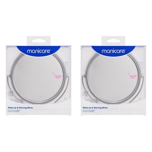 Manicare Make-up & Shaving Mirror x 3 Bundle of 2