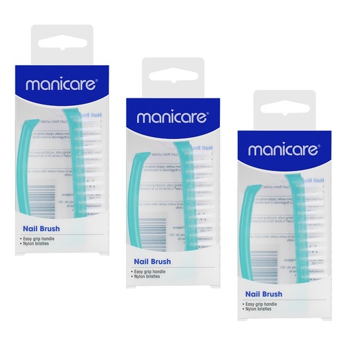 Manicare Nail Brush Assorted x 3 Bundle of 3