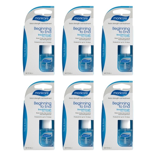 Manicare Beginning to End 3-in-1 Nail Treatment x 3 Bundle of 6
