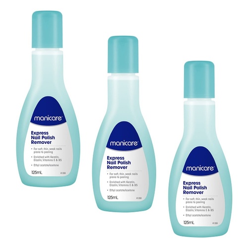 Manicare Express Nail Polish Remover 125mL x 3 Bundle of 3