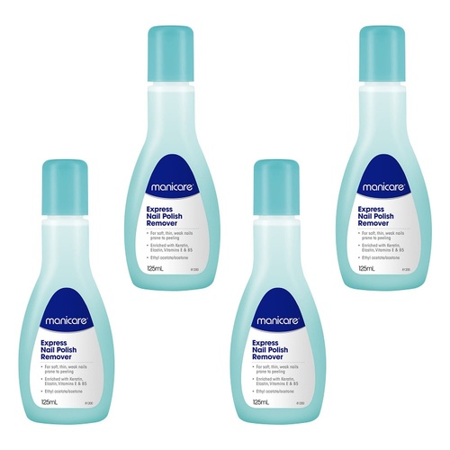 Manicare Express Nail Polish Remover 125mL x 3 Bundle of 4