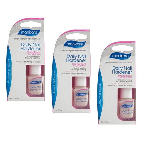Manicare Daily Nail Hardener 12mL x 3 Bundle of 3