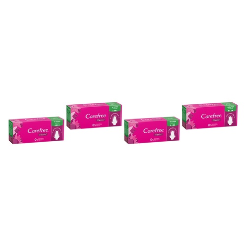 Carefree Flexia Super Tampons 16 Pack x 12 Bundle of 4