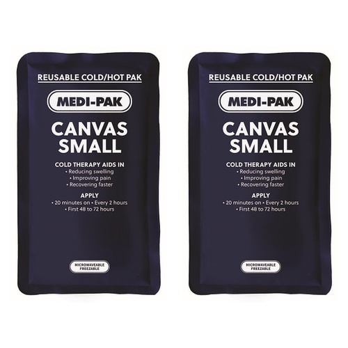 Medi-Ice Pak Small Canvas Hot & Cold Pack Bundle of 2