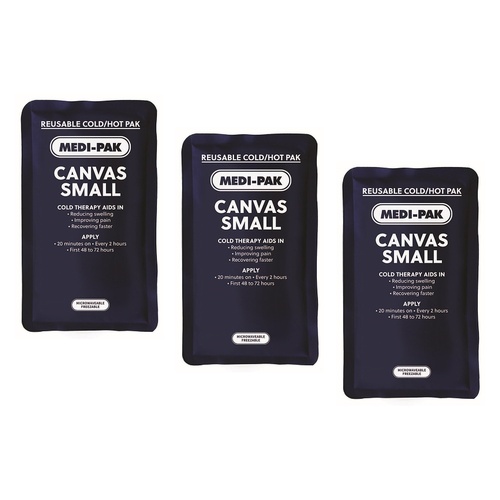 Medi-Ice Pak Small Canvas Hot & Cold Pack Bundle of 3