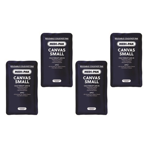 Medi-Ice Pak Small Canvas Hot & Cold Pack Bundle of 4