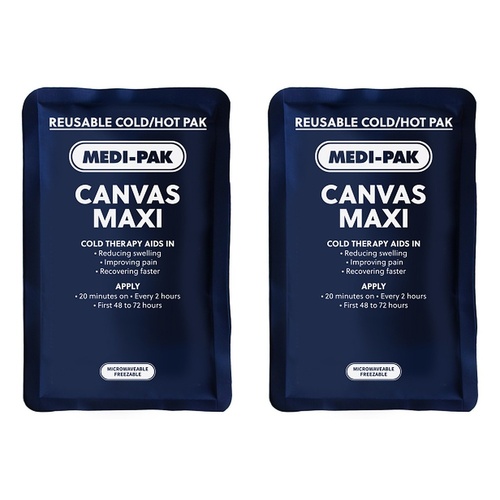 Medi-Ice Pak Canvas Hot & Cold Pack Large 640g Bundle of 2