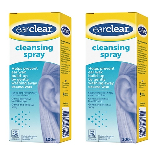 Ear Clear Cleansing Spray 100mL Pack of 2