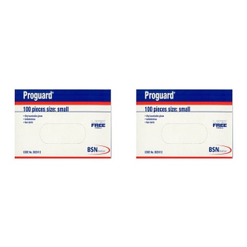 Proguard Disposable Gloves Small 100 Pack Bundle of 2
