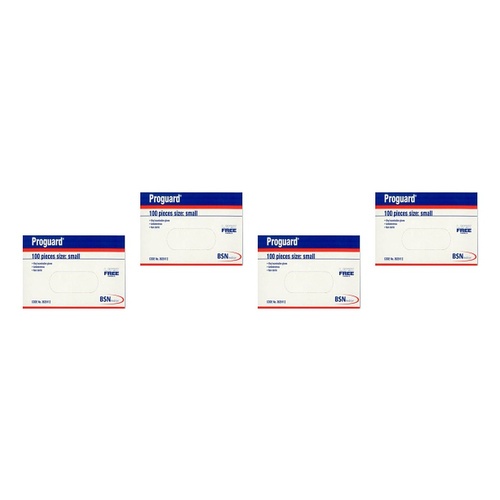 Proguard Disposable Gloves Small 100 Pack Bundle of 4