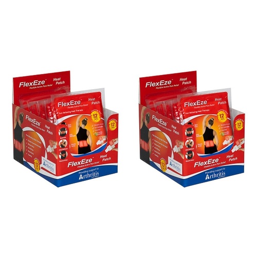Flexeze Heat Patch 10cm x 13cm 20 Pack Bundle of 2