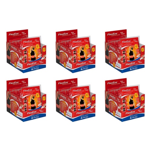 Flexeze Heat Patch 10cm x 13cm 20 Pack Bundle of 6