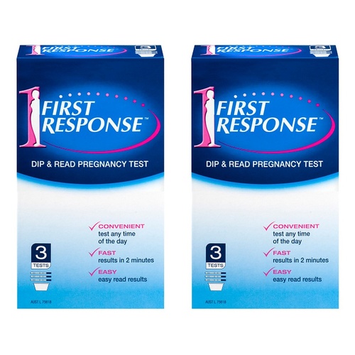 First Response Dip & Read Pregnancy Test 3 Pack Bundle of 2