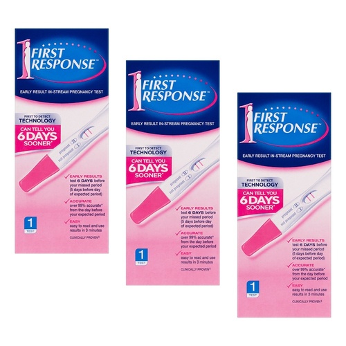 First Response Early Result In-Stream Pregnancy Test Pack of 3