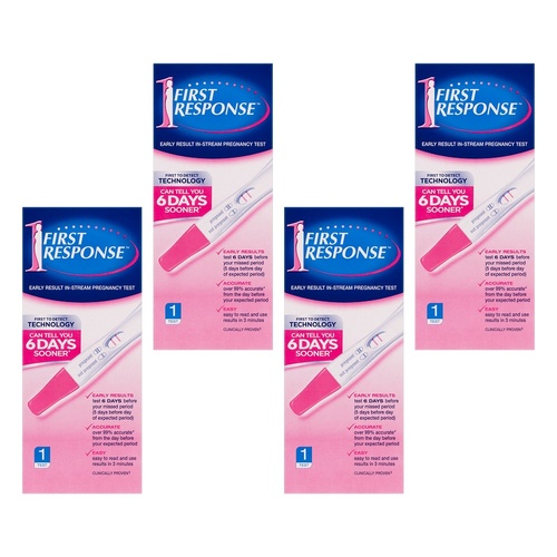 First Response Early Result In-Stream Pregnancy Test Pack of 4