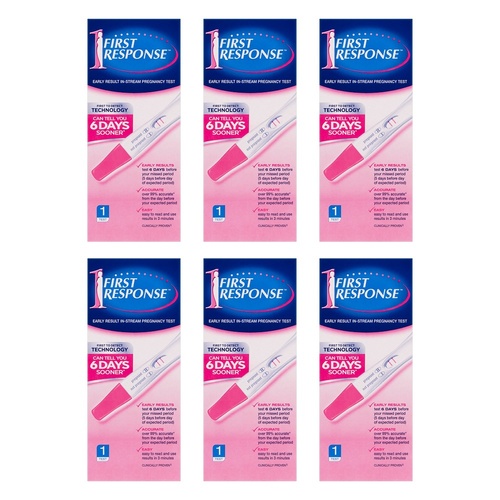 First Response Early Result In-Stream Pregnancy Test Pack of 6