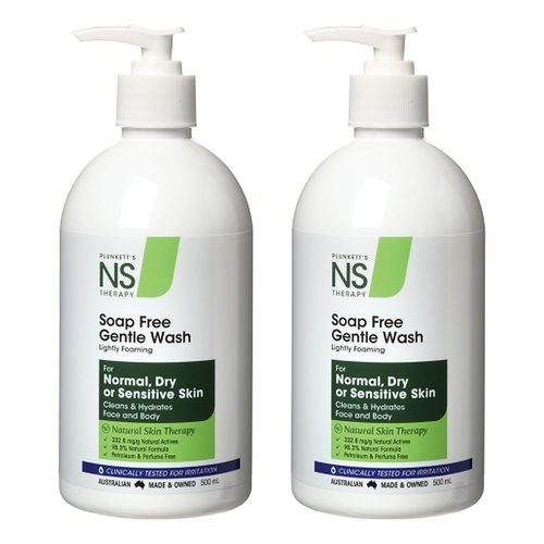 Nutri-Synergy Plunketts NS Soap Free Wash 500mL Pack of 2
