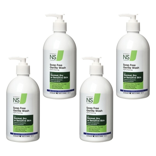 Nutri-Synergy Plunketts NS Soap Free Wash 500mL Pack of 4