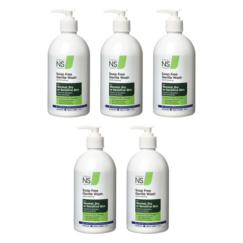 Nutri-Synergy Plunketts NS Soap Free Wash 500mL Pack of 5