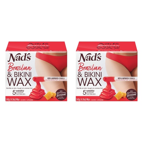 Nad's Brazilian & Bikini Wax Kit 140g Pack of 2