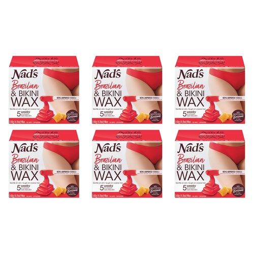 Nad's Brazilian & Bikini Wax Kit 140g Pack of 6