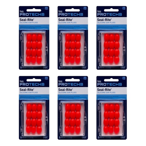 Flents C265 Soft Silicone Ear Plugs 6 Pairs Pack of 6