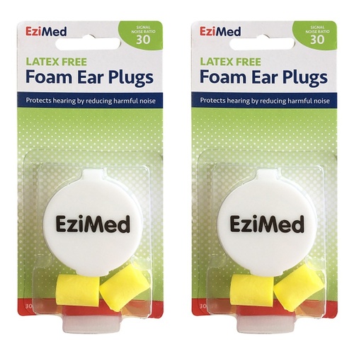 Flents EziMed Foam Ear Plugs with Case Pack of 2